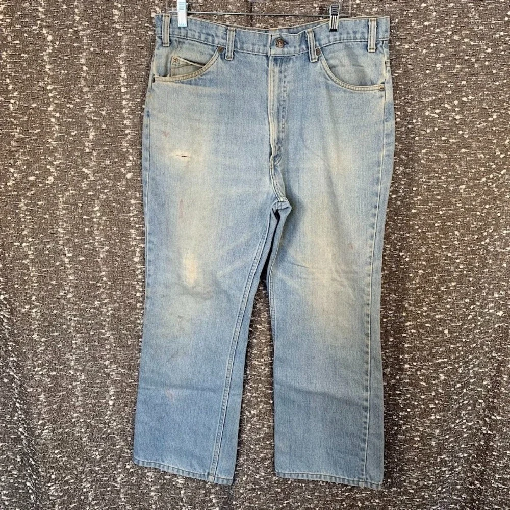 Vintage Levi's 517 Orange Tab Bootcut Distressed Denim Jeans Men's‎ 38